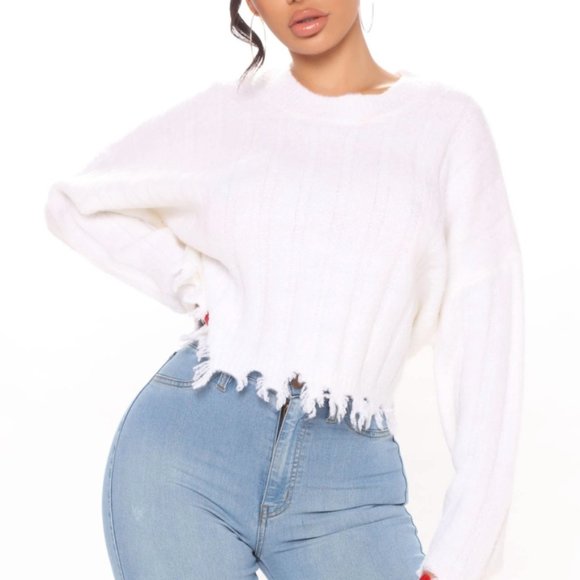 Fashion Nova Sweaters - Raw Edges Ribbed Sweater